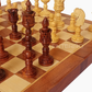 Wooden Chess Board Set - 14" x 14" NON-MAGNETIC - Royal Carved Chess Pieces King 4" - Wooden Chess Board