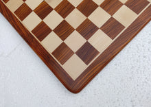 Cargar imagen en el visor de la galería, ENTERRO™ Premium Golden Rosewood FLAT Chess Board 19 x 19 inch without Chess Pieces - Handcrafted with Patience