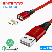 Laden Sie das Bild in den Galerie-Viewer, ENTERRO™ MAGNUM micro USB Magnetic Cable - 3A Fast Charging - Enterro Magnetic Cable