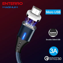 Cargar imagen en el visor de la galería, ENTERRO™ Magnum 2in1 (micro USB + TYPE-C) Magnetic Cable - 3A Fast Charging - Enterro Magnetic Cable