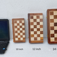 ENTERRO™ Wooden Foldable Magnetic Chess Board Set - 16 x 16 inch - King Size 3" high - Premium Handcrafted - Folding & Travel Friendly Chess