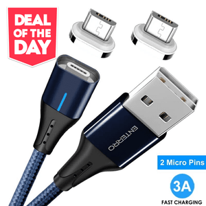 ENTERRO™ Magnum 2in1 (micro USB + micro USB) Magnetic Cable - 3A 18W Fast Charging