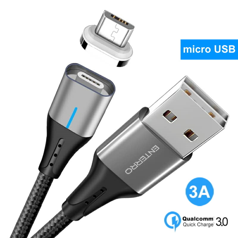 ENTERRO™ MAGNUM Magnetic Cable micro USB - 3A 18W Fast Charging & Data