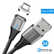 Cargar imagen en el visor de la galería, ENTERRO™ MAGNUM Magnetic Cable micro USB - 3A 18W Fast Charging &amp; Data Sync
